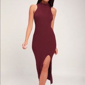 Lulu’s Cowl Neck Sleeveless Sweater Dress